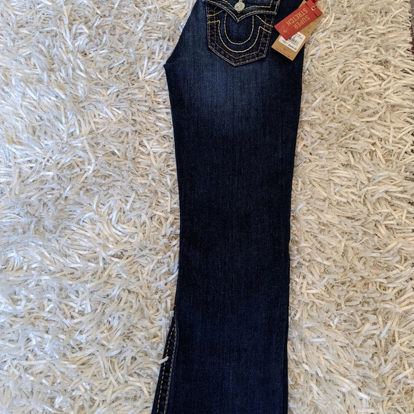 NWT True Religion Bootcut Jeans size 28 - Picture 2 of 6